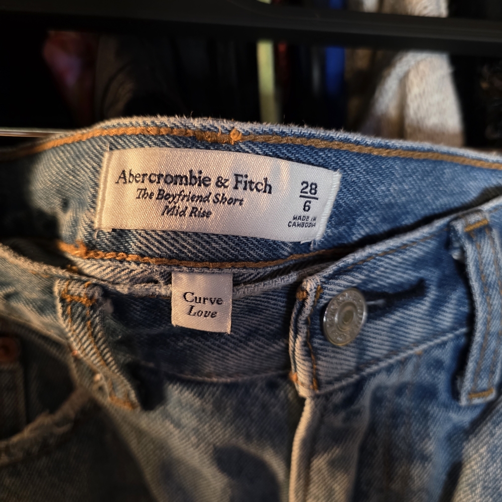 Abercrombie & Fitch Blue Denim Shorts